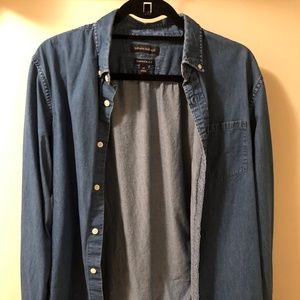 Banana Republic Dark Blue Chambray Shirt